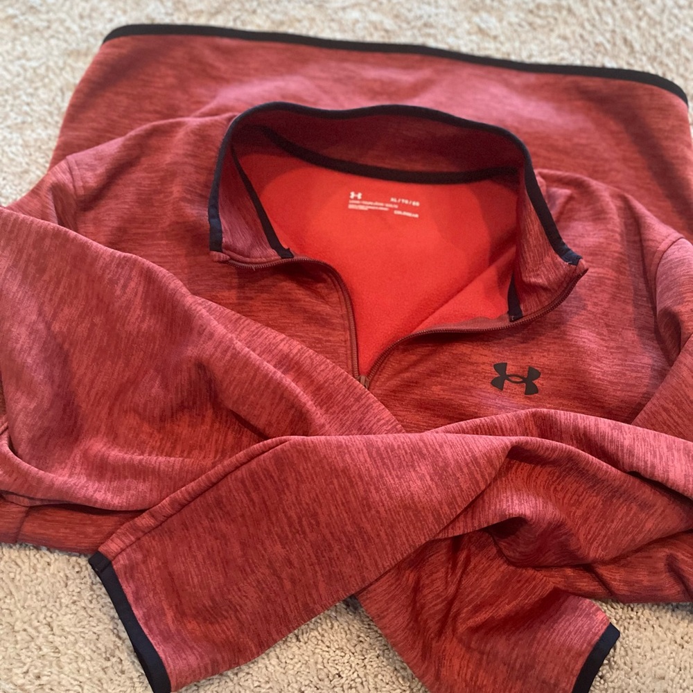 Under Armour Red ColdGear Pullover